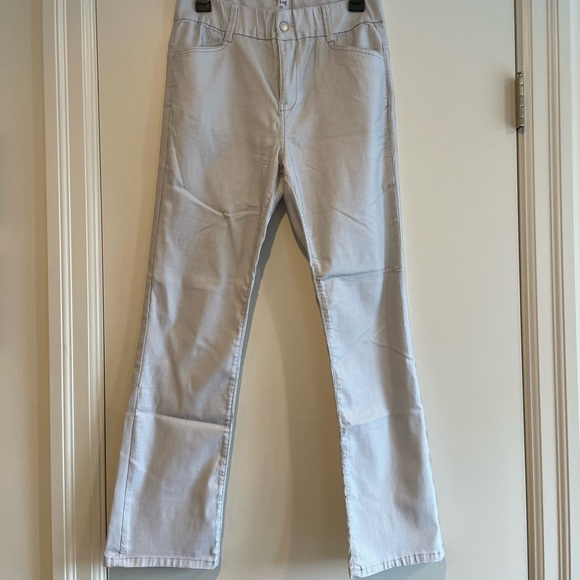 Flog pants with zipper-button up-belt loops- Size 29 - boot cut- White and Gray - Picture 6 of 13